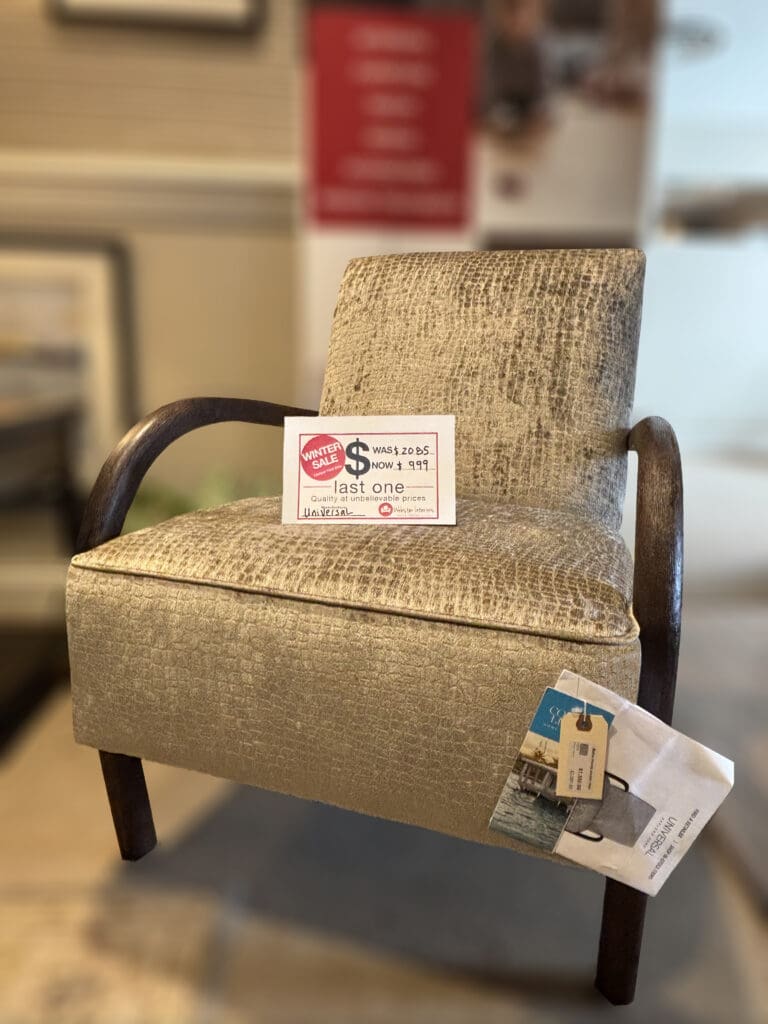 Universal side chair. REG. $2,085 NOW $999