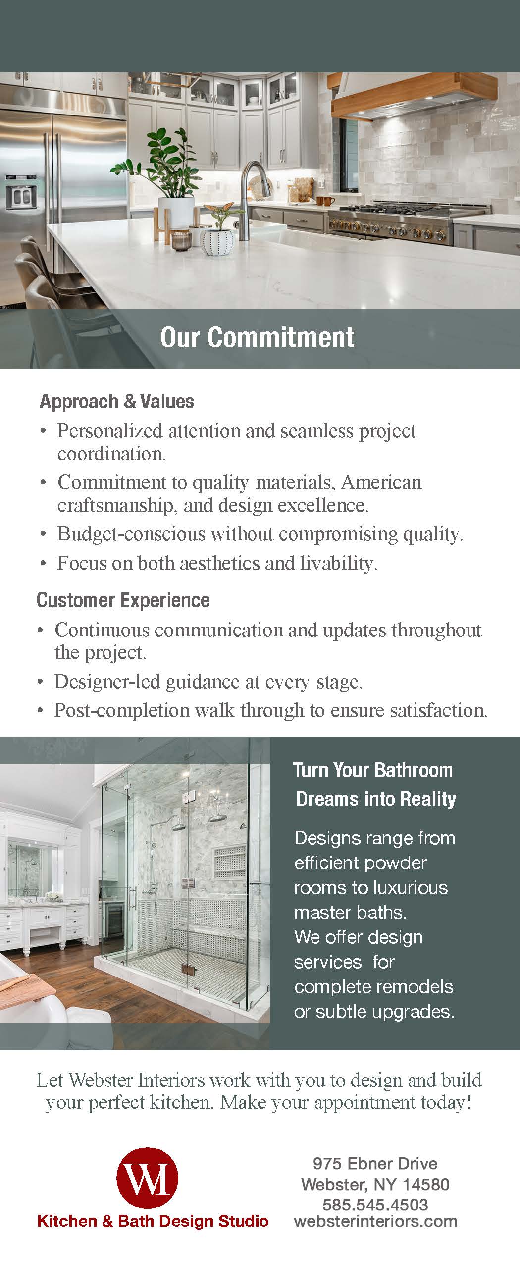Kitchen Design Rack Card Back Mechanical