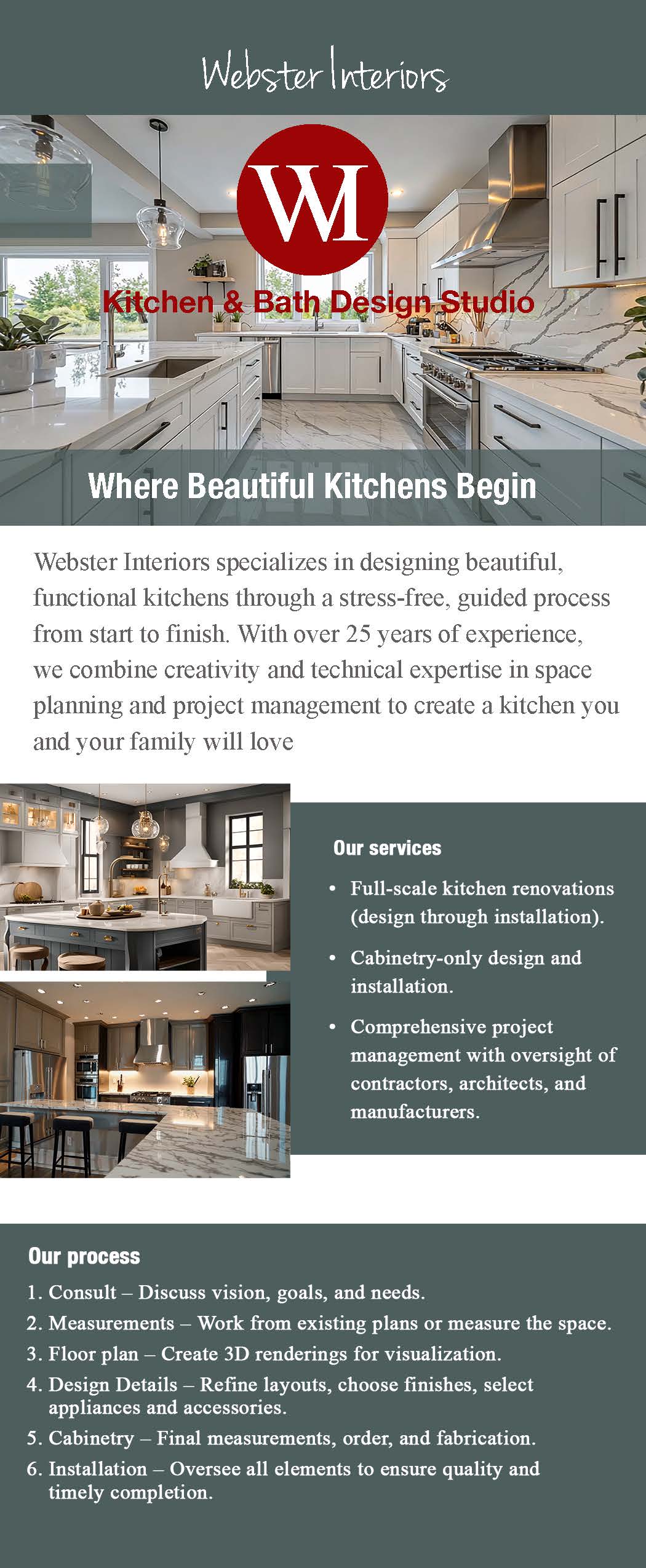 Kitchen Design Rack Card Front Mechanical