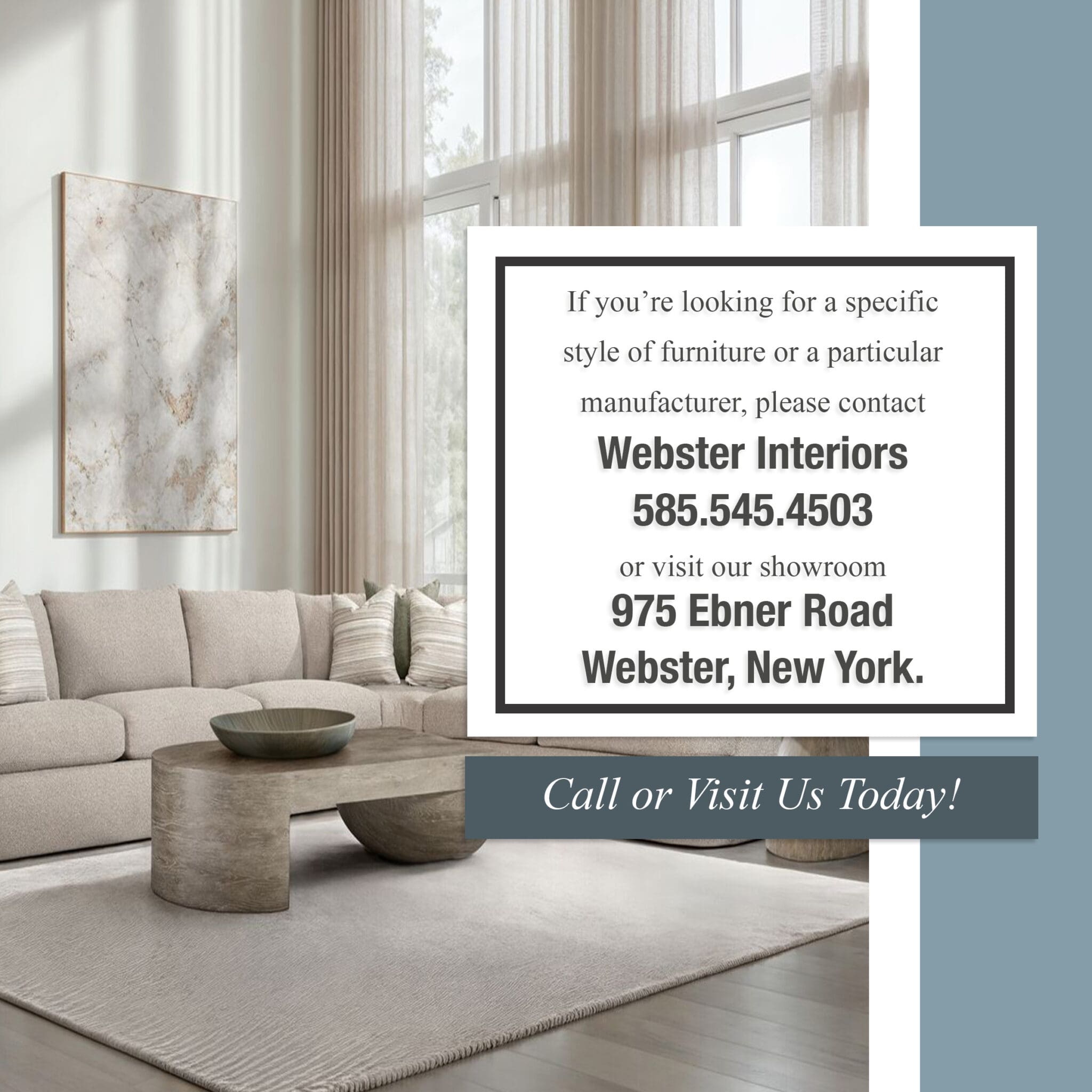 Call Us Today or Visit Graphic