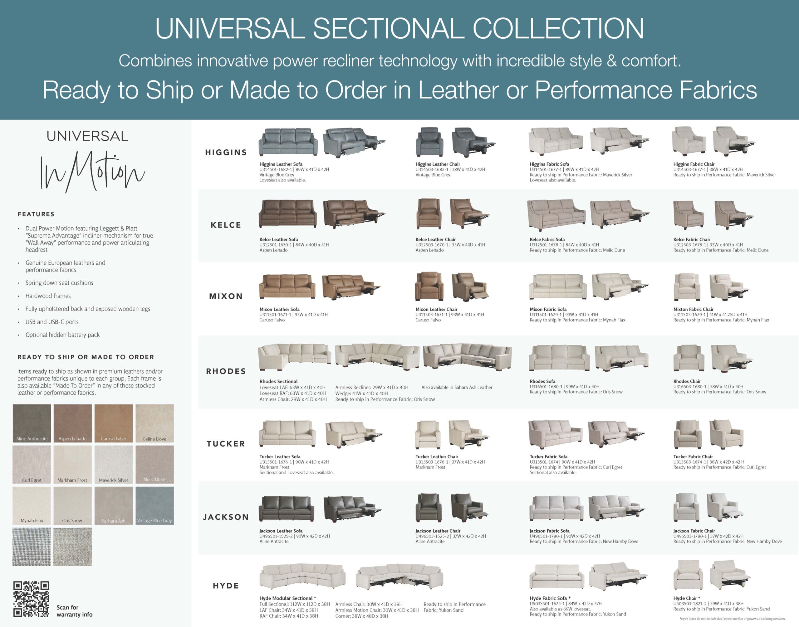 Motion In-store Support-Universal Leather