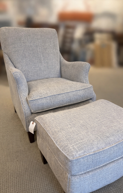Hallagan chair and ottoman. REG. $3,838  NOW $1,899 